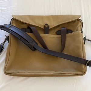 Filson Original Briefcase Leather / Rugged Twill